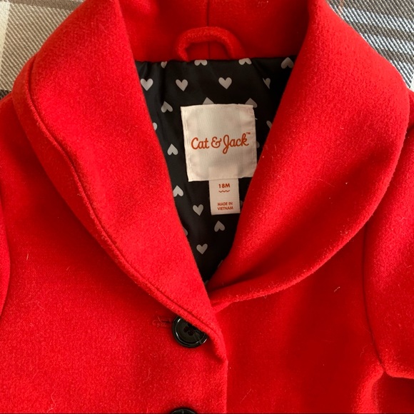 Cat & Jack Dress Pea Coat 18 months - Picture 2 of 2